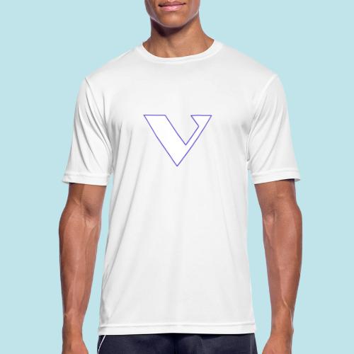 LETRA V BLANCA - Camiseta hombre transpirable