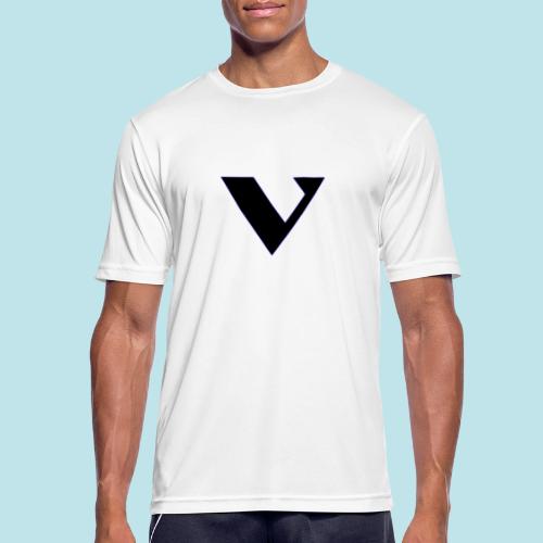 LETRA V NEGRA - Camiseta hombre transpirable