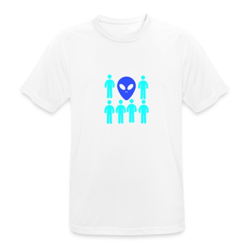 Extraterestre y Humano - Camiseta hombre transpirable