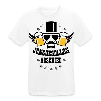 JGA Junggesellenabschied deluxe Bier Beer Party - Männer T-Shirt atmungsaktiv - Weiß - Vorne - AI Model Male 185 dark (185cm)