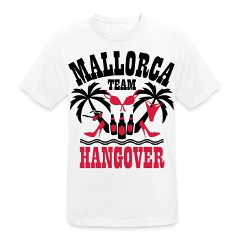 12 Mallorca Team Hangover Palmen Beer Sex Party - Männer T-Shirt atmungsaktiv - Weiß - Vorne - AI Model Male 185 dark (185cm)