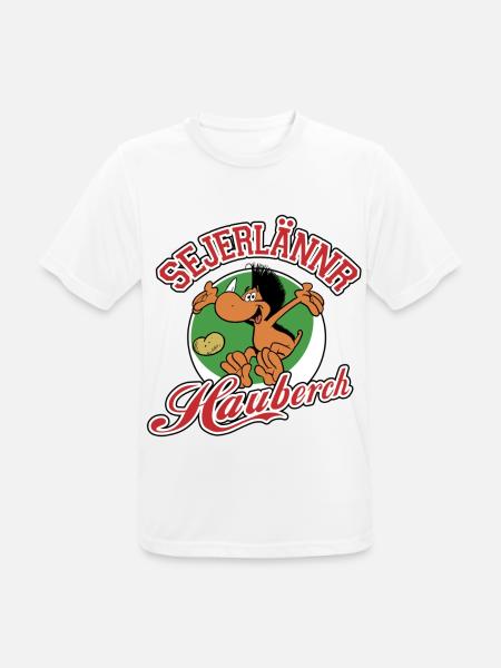 Hauberchshemd - Männer T-Shirt atmungsaktiv - Weiß