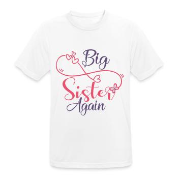 GRANDE SOEUR ENCORE! - T-shirt respirant Homme - blanc - Devant - AI Model Male 185 dark (185cm)