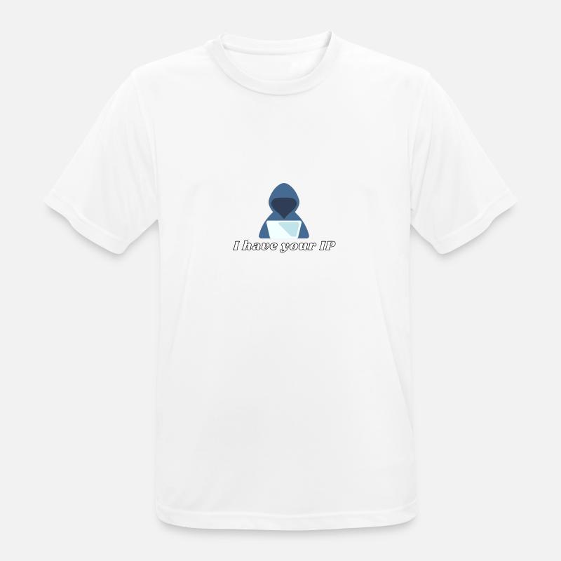 IP Computer Scientist Programmer It Coding - Men's Breathable T-Shirt - white