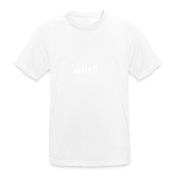 EVOLUTION tennis star wimbledon - Männer T-Shirt atmungsaktiv - Weiß - Vorne - AI Model Male 185 dark (185cm)