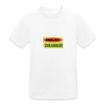 Schulabschluss 2024, Schulabschluss T Shirt, - Männer T-Shirt atmungsaktiv - Weiß - Vorne - AI Model Male 185 dark (185cm)