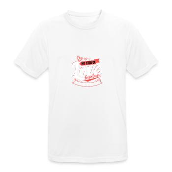 My Kind of Love implique les couchers de soleil et la romance - T-shirt respirant Homme - blanc - Devant - AI Model Male 185 dark (185cm)