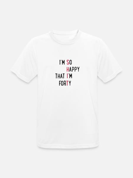 40 - Men's Breathable T-Shirt - white