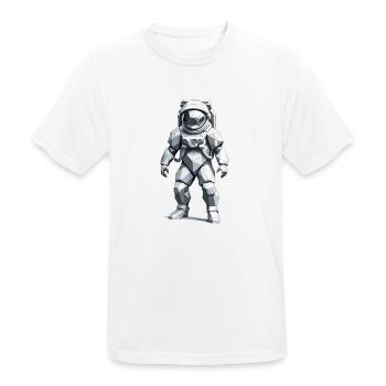 Astronaut - Beruf Design Sticker - Männer T-Shirt atmungsaktiv - Weiß - Vorne - AI Model Male 185 dark (185cm)