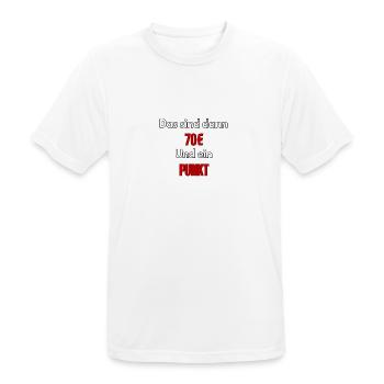 Meme That's 70€ and one point - ApriNoeScor - Men's Breathable T-Shirt - white - Front - AI Model Male 185 dark (185cm)