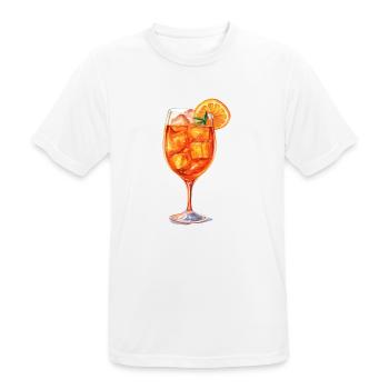 Aperitif, Spritz, Cocktail - Männer T-Shirt atmungsaktiv - Weiß - Vorne - AI Model Male 185 dark (185cm)