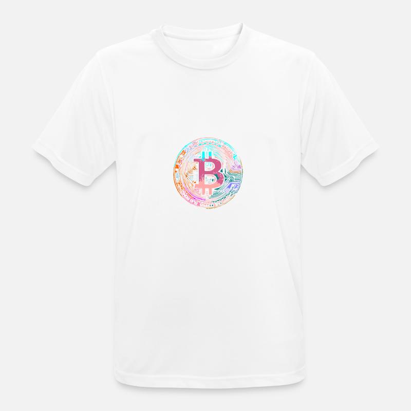 BITCOIN,crypto - Men's Breathable T-Shirt - white