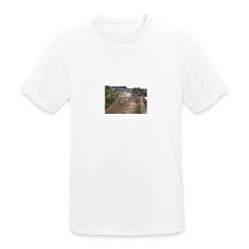 Sidecarcross Start - Rudersberg - Männer T-Shirt atmungsaktiv - Weiß - Vorne - AI Model Male 185 dark (185cm)