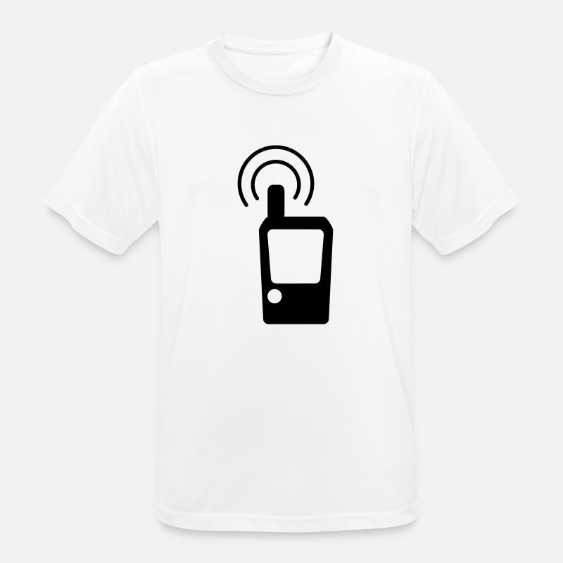 Geocaching GPS Tracker - Men's Breathable T-Shirt - white