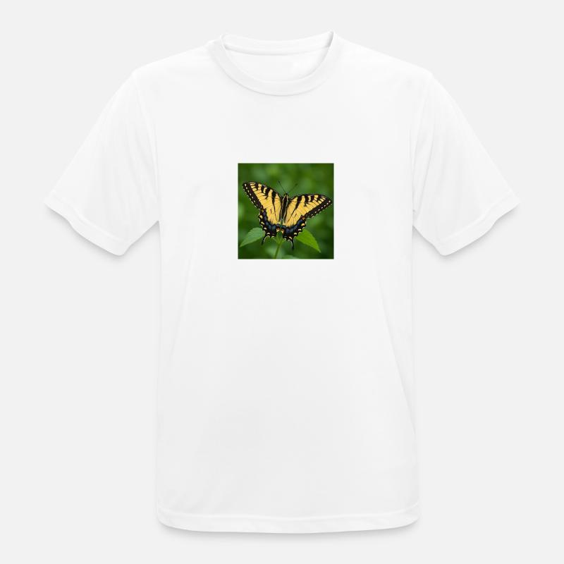 Eastern Tiger swallowtail - Men's Breathable T-Shirt - white