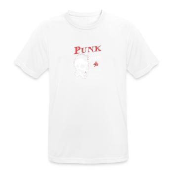 Punks Not Dead, Punk Since 1985, 39 Years Old and - Men's Breathable T-Shirt - white - Front - AI Model Male 185 dark (185cm)