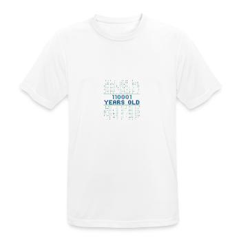 49. Geburtstag 49 Jahre alt Binärcode Coder - Männer T-Shirt atmungsaktiv - Weiß - Vorne - AI Model Male 185 dark (185cm)
