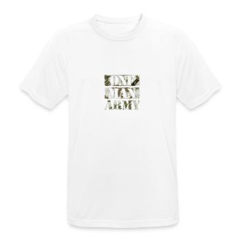 Une armée de Mann - T-shirt respirant Homme - blanc - Devant - AI Model Male 185 dark (185cm)