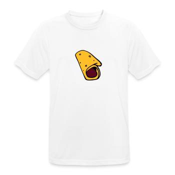 crepe galette saucisse - T-shirt respirant Homme - blanc - Devant - AI Model Male 185 dark (185cm)