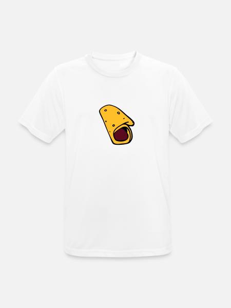 burrito pancake pancake sausage - Men's Breathable T-Shirt - white