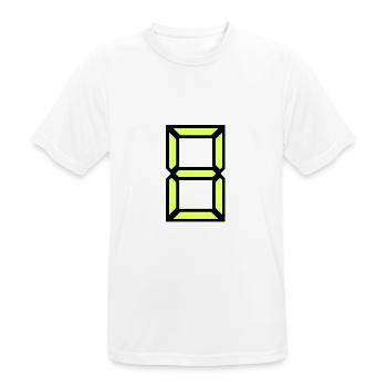 8. 8 YEARS. 8TH ANNIVERSARY. BIRTHDAY 8 YEARS - Men's Breathable T-Shirt - white - Front - AI Model Male 185 dark (185cm)