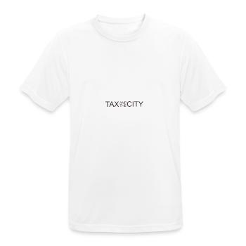 TAX AND THE CITY -Tshirt Steuern - T-shirt respirant Homme - blanc - Devant - AI Model Male 185 dark (185cm)