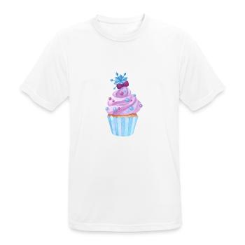 Cupcake Süßigkeiten - Männer T-Shirt atmungsaktiv - Weiß - Vorne - AI Model Male 185 dark (185cm)