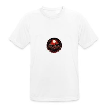 Weihnachtliche Dekoration mit einem Rentier - Männer T-Shirt atmungsaktiv - Weiß - Vorne - AI Model Male 185 dark (185cm)