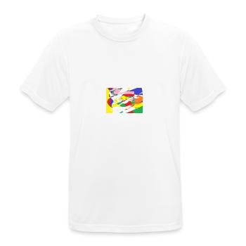 Pattern - Men's Breathable T-Shirt - white - Front - AI Model Male 185 dark (185cm)