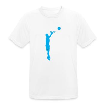 Basket-ball - T-shirt respirant Homme - blanc - Devant - AI Model Male 185 dark (185cm)