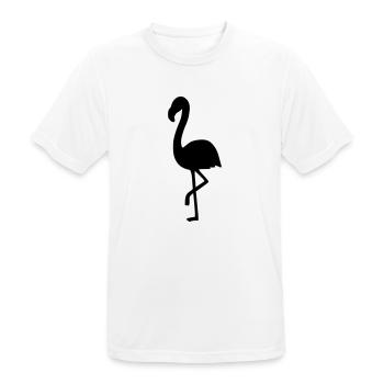 Flamingo 2 - Männer T-Shirt atmungsaktiv - Weiß - Vorne - AI Model Male 185 dark (185cm)