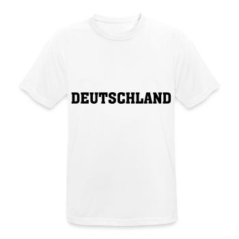 Deutschland - Männer T-Shirt atmungsaktiv - Weiß - Vorne - AI Model Male 185 dark (185cm)