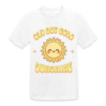 Sonnenschein vieux mais doré au soleil - T-shirt respirant Homme - blanc - Devant - AI Model Male 185 dark (185cm)