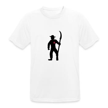 dessin chouan de Vendée symbole vendéen - T-shirt respirant Homme - blanc - Devant - AI Model Male 185 dark (185cm)