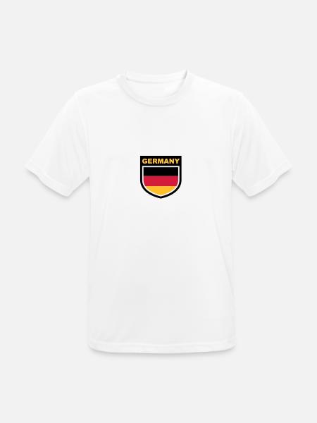 germany_emblem - T-shirt respirant Homme - blanc