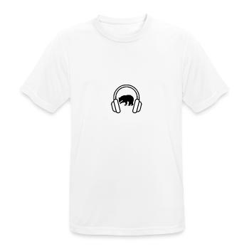 HeadphonesPolar Bear - Men's Breathable T-Shirt - white - Front - AI Model Male 185 dark (185cm)