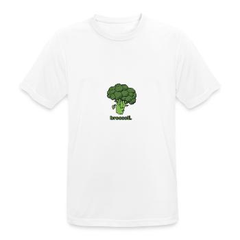 Brocoli | Légumes - T-shirt respirant Homme - blanc - Devant - AI Model Male 185 dark (185cm)