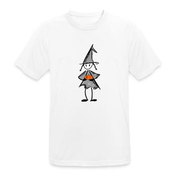Pumpkin Witch - Men's Breathable T-Shirt - white - Front - AI Model Male 185 dark (185cm)