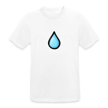 Water drop - Men's Breathable T-Shirt - white - Front - AI Model Male 185 dark (185cm)