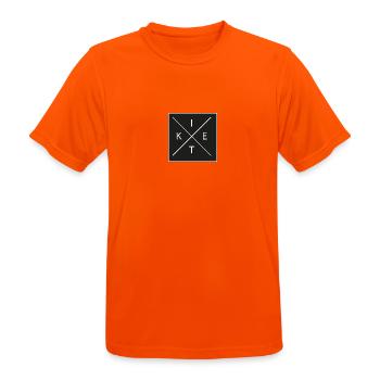 KITE - Men's Breathable T-Shirt - neon orange - Front - AI Model Male 185 dark (185cm)