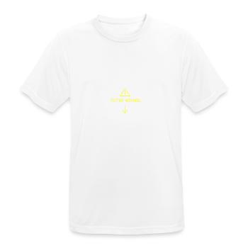 toter Winkel - Männer T-Shirt atmungsaktiv - Weiß - Vorne - AI Model Male 185 dark (185cm)