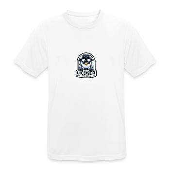 Licensed to Chill - Men's Breathable T-Shirt - white - Front - AI Model Male 185 dark (185cm)