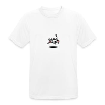 cow - Men's Breathable T-Shirt - white - Front - AI Model Male 185 dark (185cm)