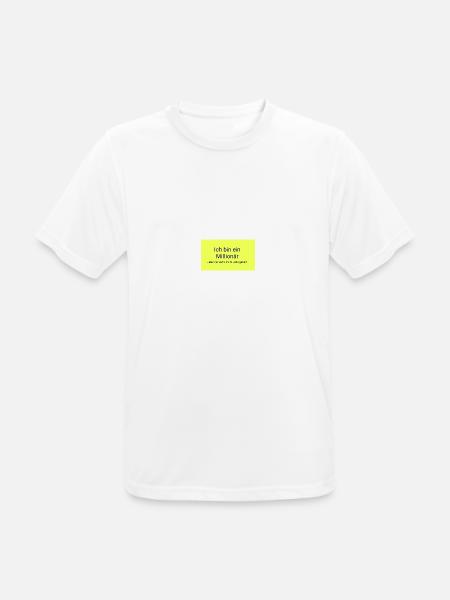 Millionär - Männer T-Shirt atmungsaktiv - Weiß