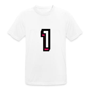 1. 1 JAHR. 1. JUBILÄUM. GEBURTSTAG 1 JAHR - Männer T-Shirt atmungsaktiv - Weiß - Vorne - AI Model Male 185 dark (185cm)