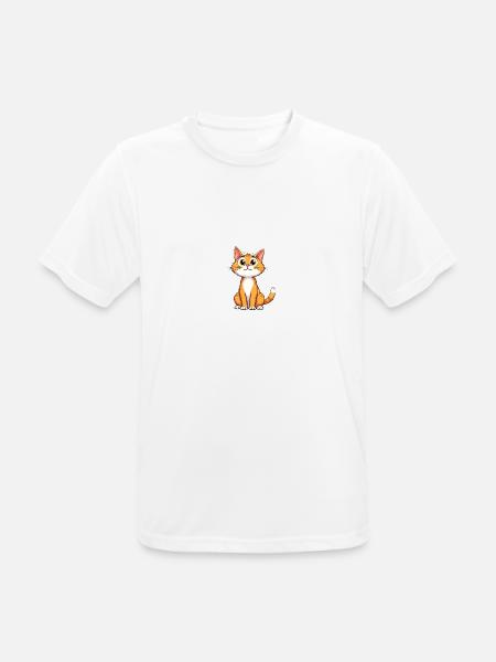 Die niedlichste Katze der Welt - Männer T-Shirt atmungsaktiv - Weiß