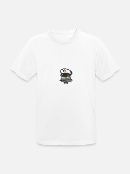 Wassersport - Männer T-Shirt atmungsaktiv - Weiß