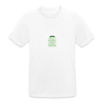 Ein guter Tag beginnt mit einem positiven - Männer T-Shirt atmungsaktiv - Weiß - Vorne - AI Model Male 185 dark (185cm)