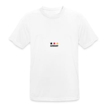germany - Männer T-Shirt atmungsaktiv - Weiß - Vorne - AI Model Male 185 dark (185cm)