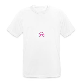 Té Power Lift - T-shirt respirant Homme - blanc - Devant - AI Model Male 185 dark (185cm)